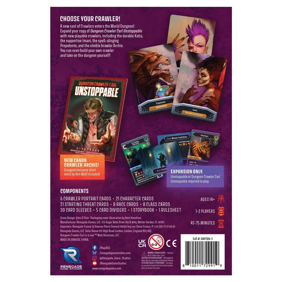 Dungeon Crawler Carl Unstoppable Crawler Chaos Expansion (Preorder)