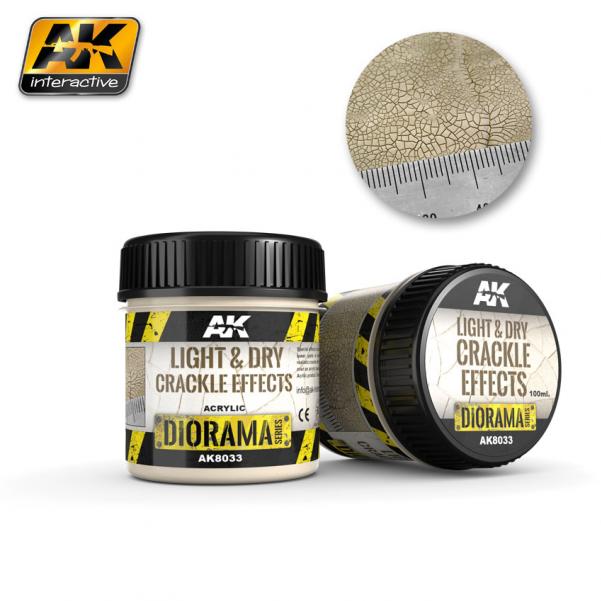 AK-Interactive - Terrains Light and Dry Crackle Effects 100ml