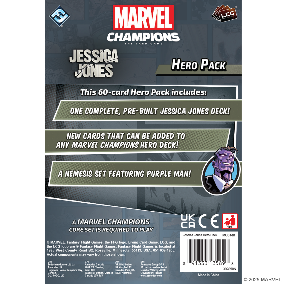 Marvel Champions: The Card Game - Jessica Jones Hero Pack (Preorder)
