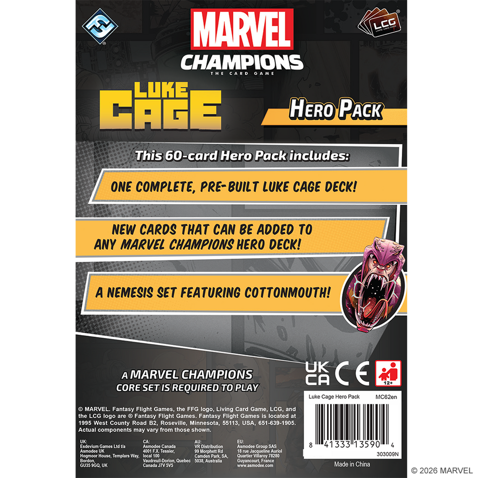 Marvel Champions: The Card Game - Luke Cage Hero Pack (Preorder)