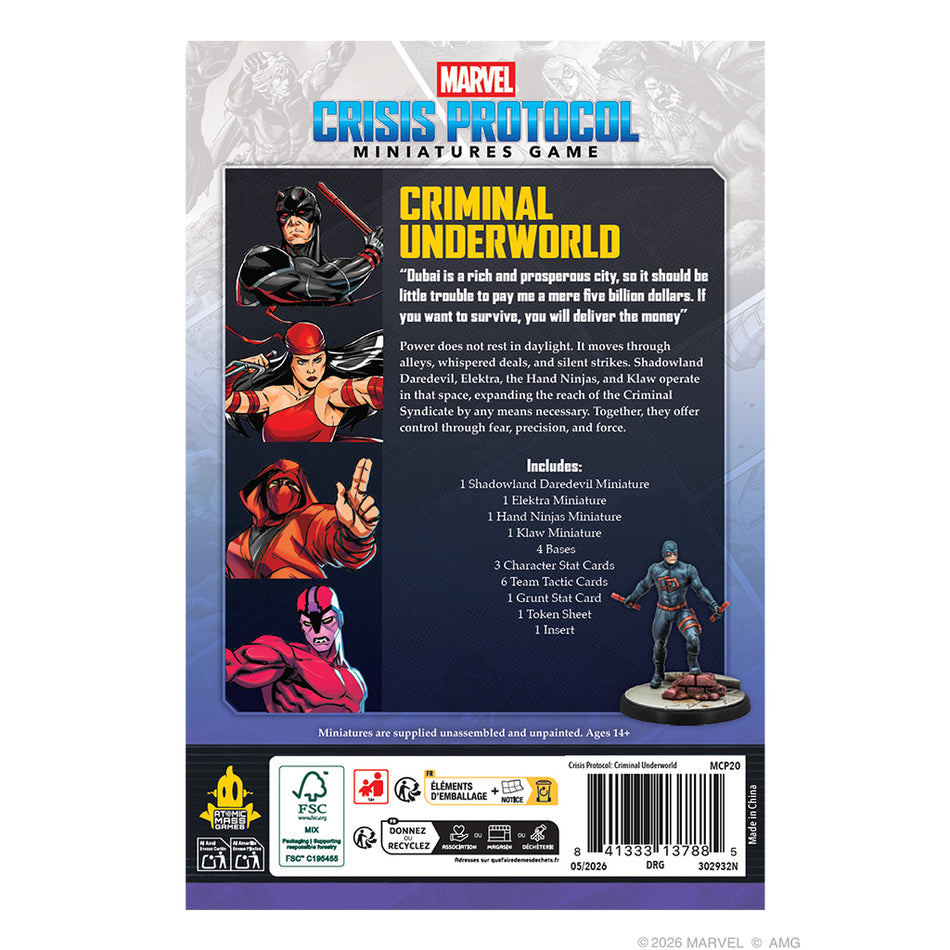 Marvel Crisis Protocol – Criminal Underworld (Preorder)