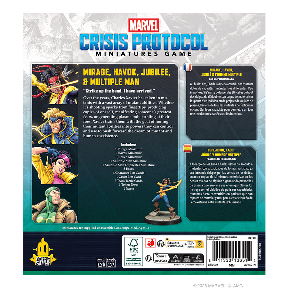 Marvel Crisis Protocol – Mirage, Havok, Jubilee & Multiple Man Pack (Preorder)