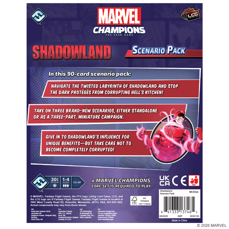 Marvel Champions: The Card Game - Shadowland Scenario Pack (Preorder)