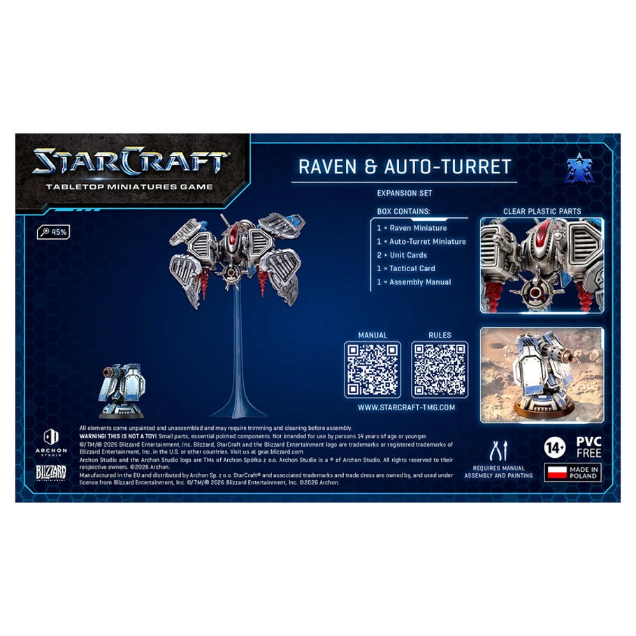 StarCraft Tabletop Miniatures Game: Terran - Raven and Auto-Turret (Preorder)