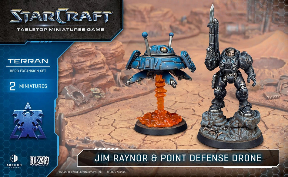 StarCraft Tabletop Miniatures Game: Terran - Jim Raynor Hero Expansion (Preorder)