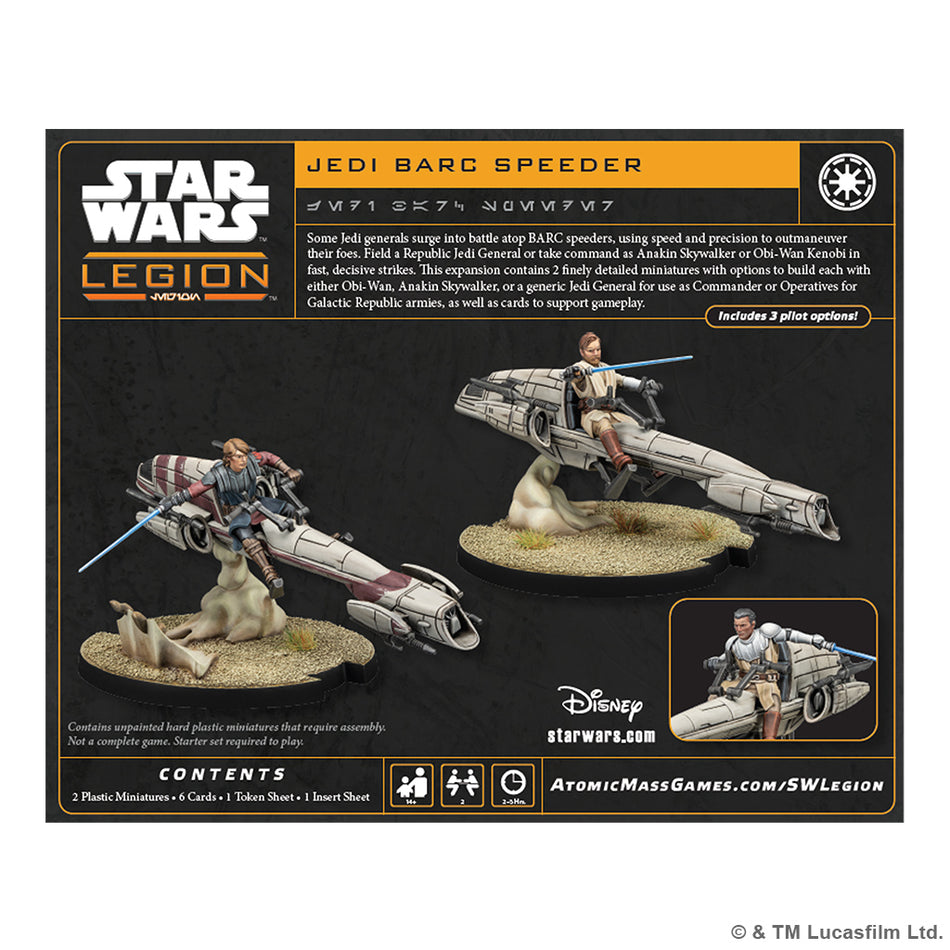 Star Wars: Legion - Jedi General on BARC Speeder (Preorder)