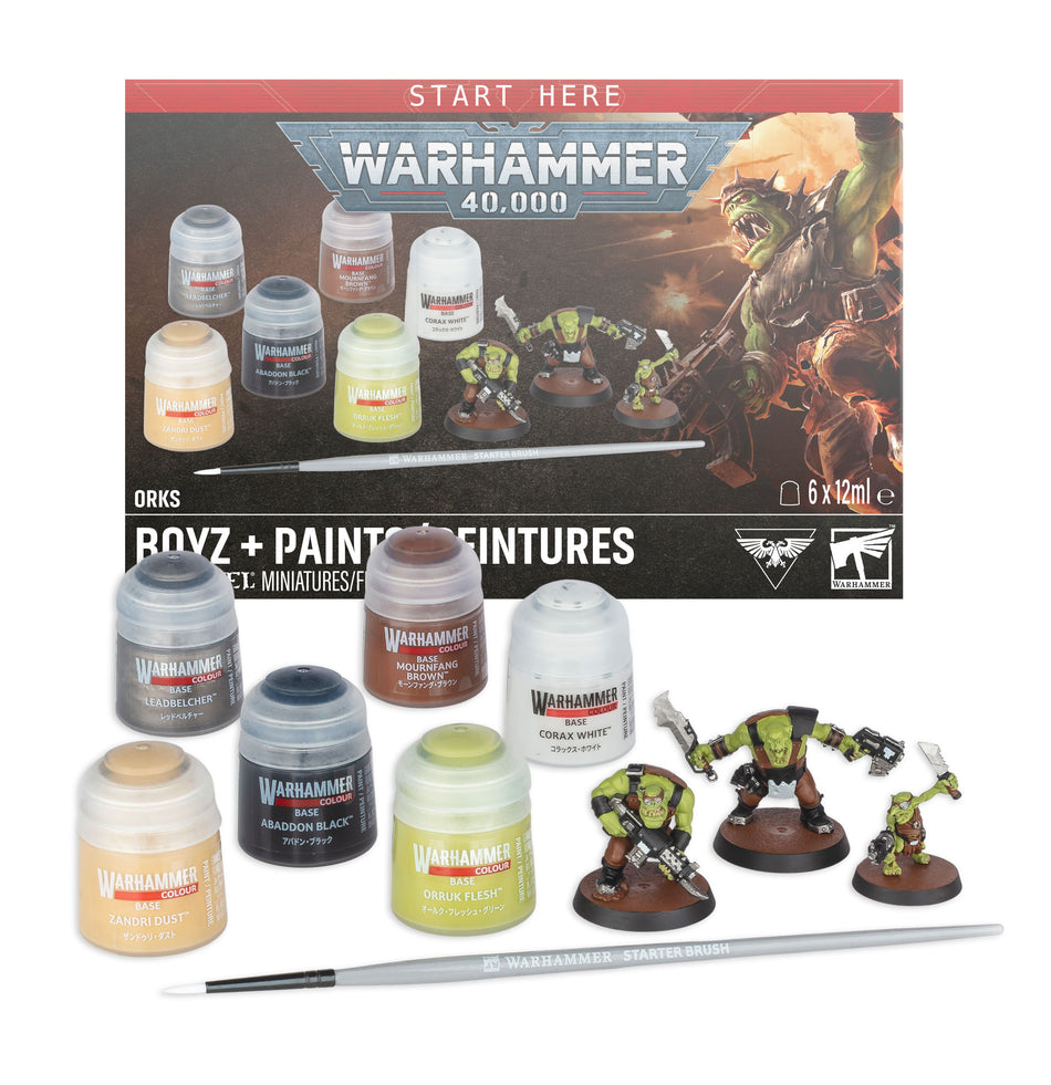 Warhammer 40K: Essentials - Orks + Paints (Preorder)